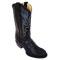 Pecos Bill  Black All-Over Hornback Crocodile Head Boots